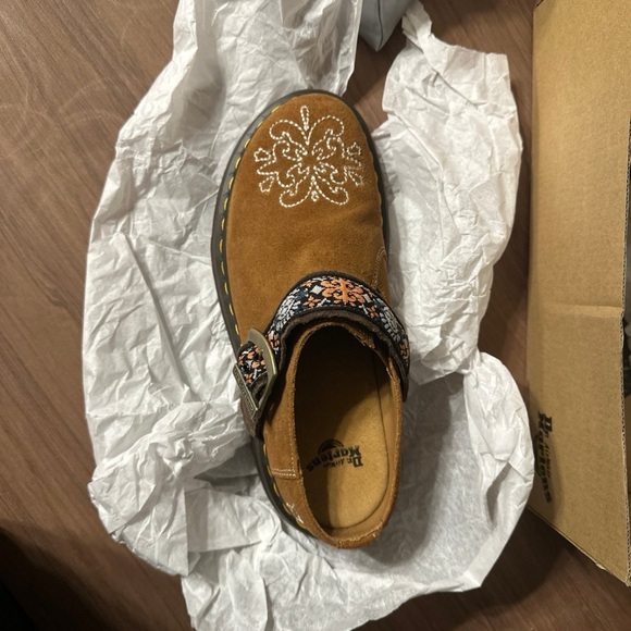 Dr. Martens suede Isham web strap mules size 6M/7W - Picture 2 of 6